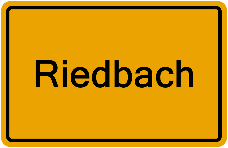 Handelsregister Riedbach