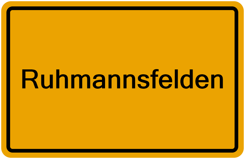 Handelsregister Ruhmannsfelden