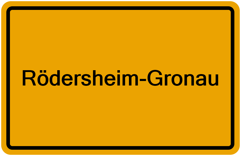 Handelsregister Rödersheim-Gronau