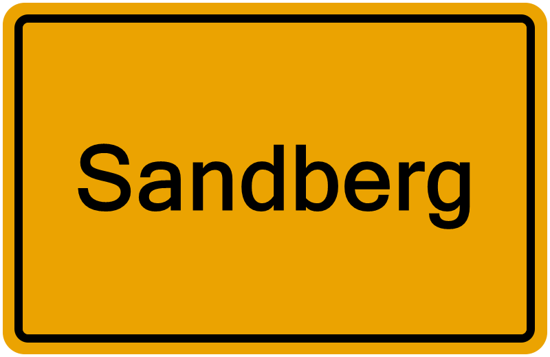 Handelsregister Sandberg