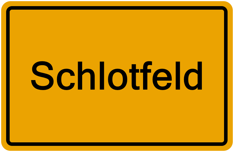 Handelsregister Schlotfeld