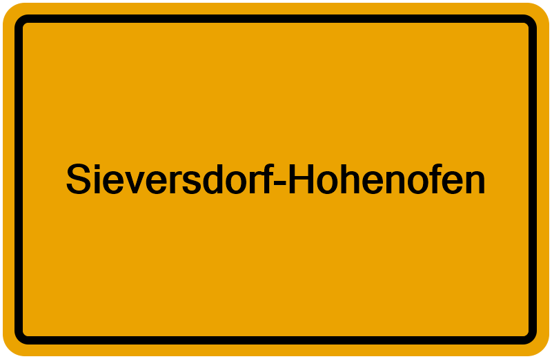 Handelsregister Sieversdorf-Hohenofen
