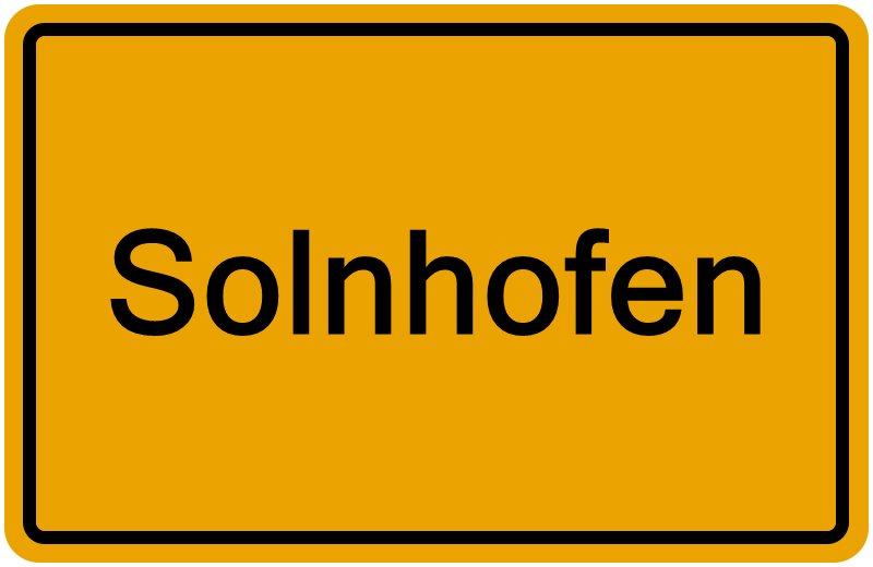 Handelsregister Solnhofen