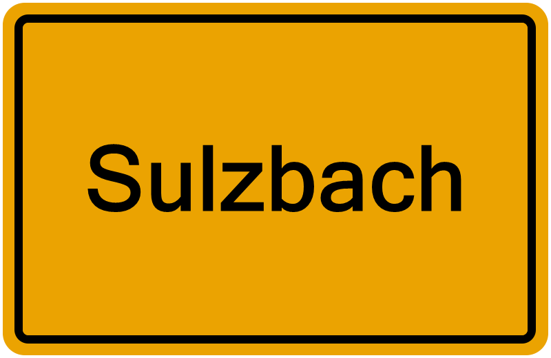 Handelsregister Sulzbach