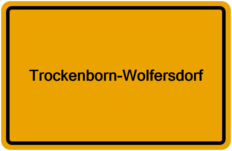 Handelsregister Trockenborn-Wolfersdorf