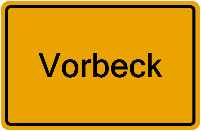 Handelsregister Vorbeck