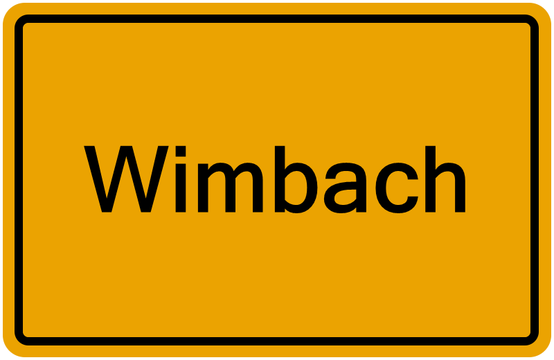 Handelsregister Wimbach