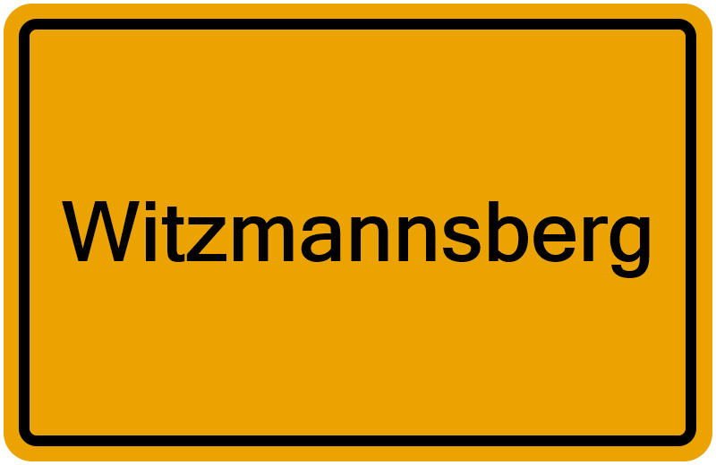 Handelsregister Witzmannsberg
