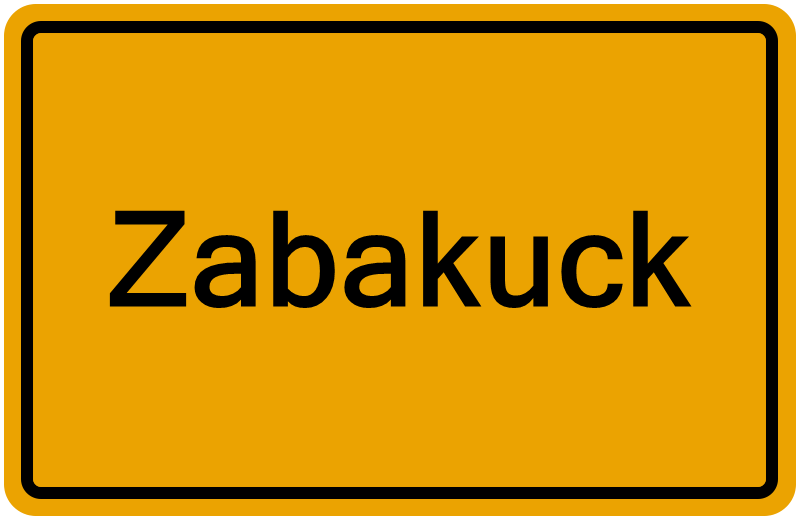 Handelsregister Zabakuck